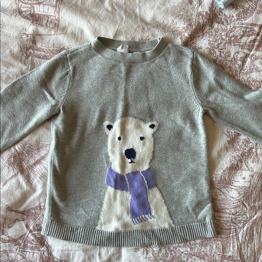 Two Gap Kid Sweaters for Sale: Gray Polar Bear Sweater